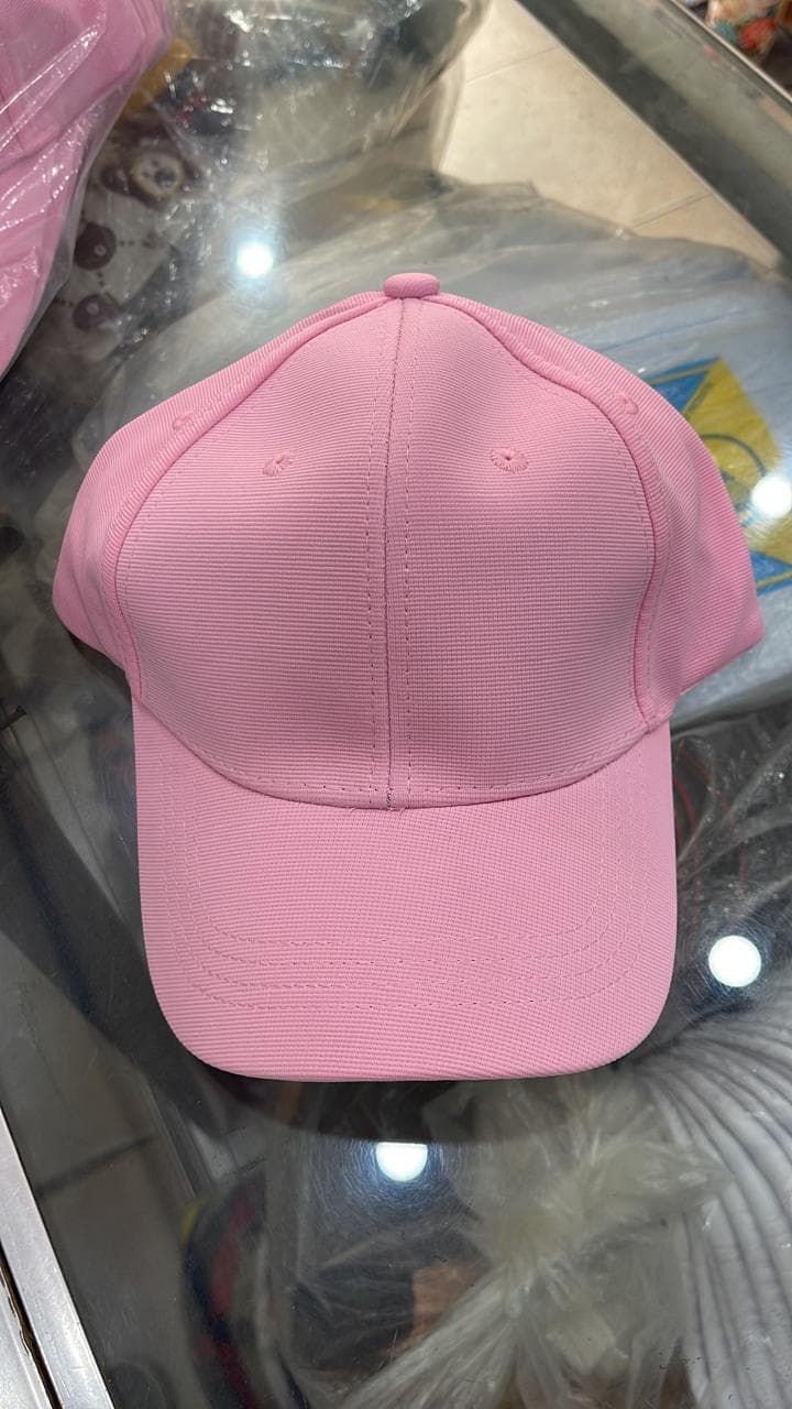 Plain pink baseball cap